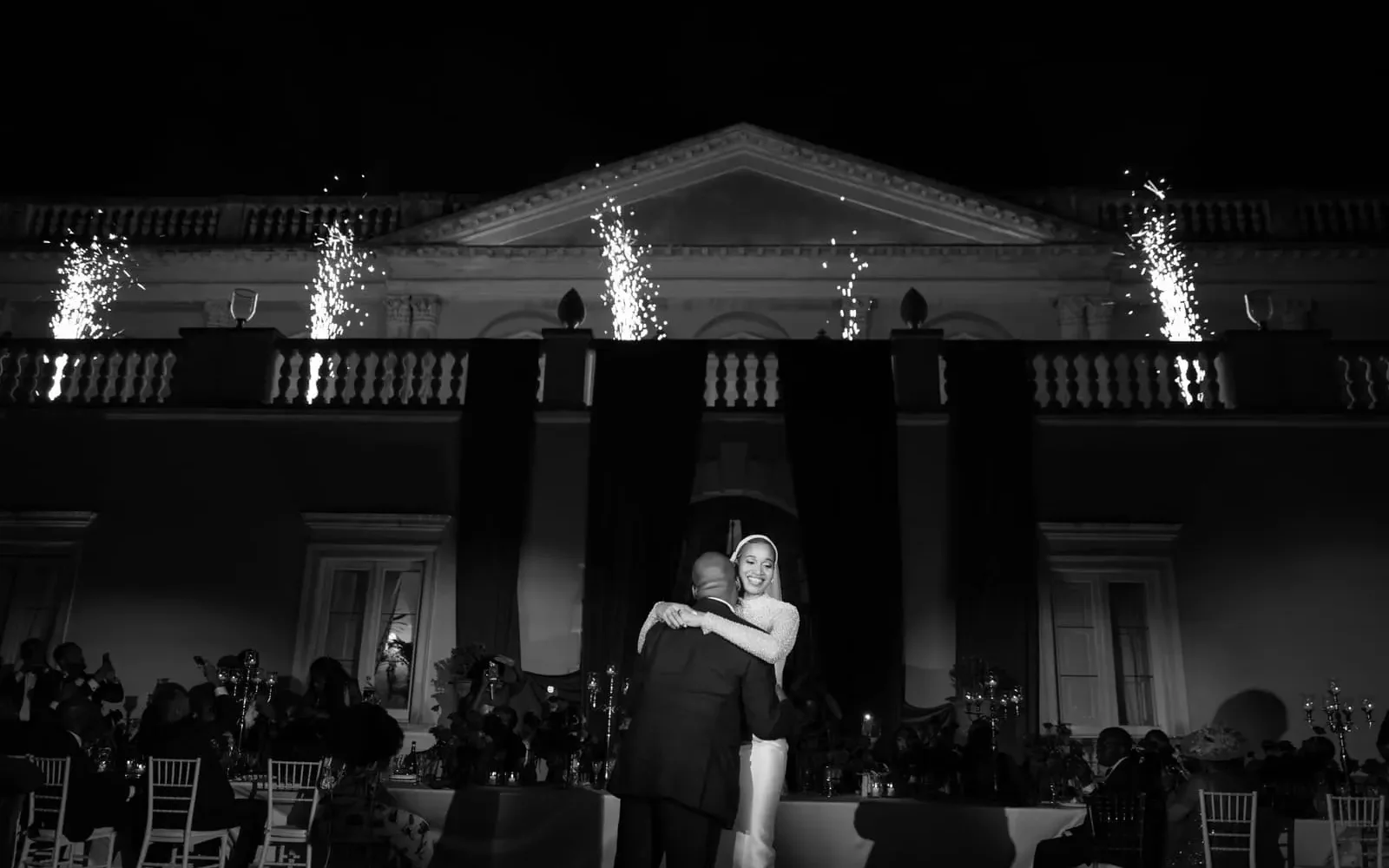 first_dance_couple Luxury banquet reception Godfather theme in Sicily